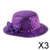 Fashion My Day 3xAdorable Handmade Doll Round Sequins Hat for 1/3 BJD Doll Accessory Purple | Modern | Clothes & Accessories | Dolls view 2