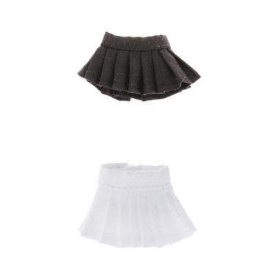 Fashion My Day 2Pcs Fashion Plain Pleated Skirt for OB11 1/12 Scale BJD Doll | Modern | Clothes & Accessories | Dolls