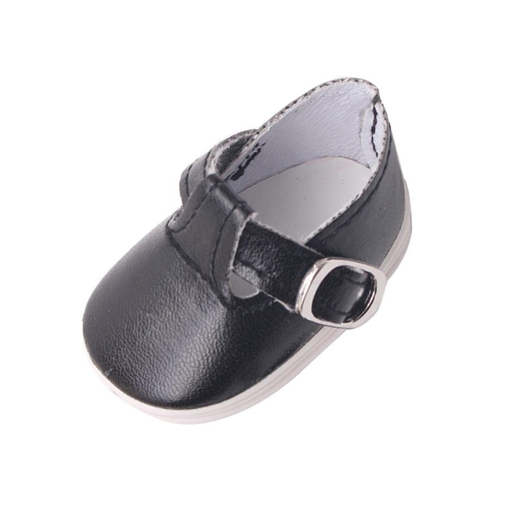 Fashion My Day 2xPU Leather Shoes with Buckles for Mell Chan 14.5" American Doll Black | Modern | Clothes & Accessories | Dolls