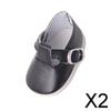 Fashion My Day 2xPU Leather Shoes with Buckles for Mell Chan 14.5" American Doll Black | Modern | Clothes & Accessories | Dolls view 2