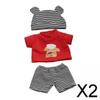 Fashion My Day 2xHandmade Baby Doll Clothes Costumes Pajamas for 30cm Baby Dolls Style5 | Modern | Clothes & Accessories | Dolls view 2