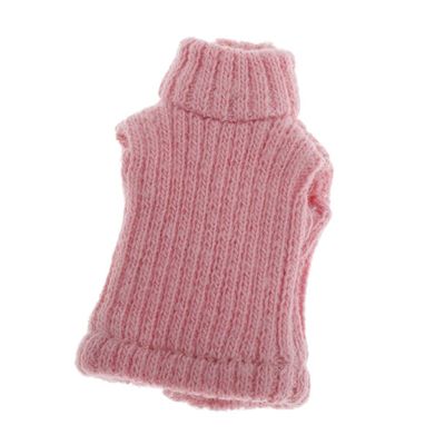 Fashion My Day 2xLovely Knitted Turtle Neck Sleeveless Sweater Vest for OB11 Dolls Dark Pink | Modern | Clothes & Accessories | Dolls