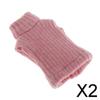 Fashion My Day 2xLovely Knitted Turtle Neck Sleeveless Sweater Vest for OB11 Dolls Dark Pink | Modern | Clothes & Accessories | Dolls view 2