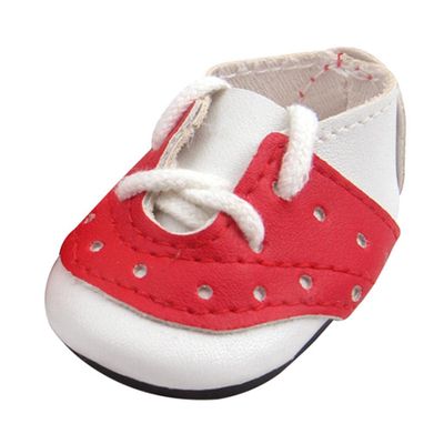 Fashion My Day 4x14.5'' Baby Dolls Flat Sneaker Canvas Shoes for Mellchan Toy Accessory Red | Modern | Clothes & Accessories | Dolls