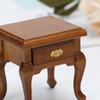Fashion My Day 4x1/12 Scale Dolls House Wooden Bedside Cabinets Bedroom Scene Durable Walnut | Modern | Clothes & Accessories | Dolls view 3