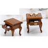 Fashion My Day 4x1/12 Scale Dolls House Wooden Bedside Cabinets Bedroom Scene Durable Walnut | Modern | Clothes & Accessories | Dolls view 4