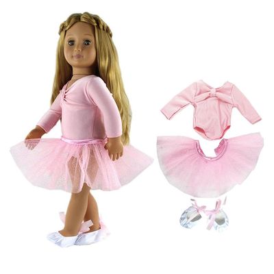 Fashion My Day 2xSkinny Ballet Dance Suit Skirt Dress Shoes for 18 inch Dolls | Modern | Clothes & Accessories | Dolls