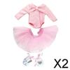 Fashion My Day 2xSkinny Ballet Dance Suit Skirt Dress Shoes for 18 inch Dolls | Modern | Clothes & Accessories | Dolls view 2