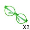 Fashion My Day 2xPair of Round Frame Glasses for 18'' American Dolls Green | Modern | Clothes & Accessories | Dolls view 2