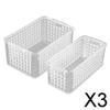 Fashion My Day 3xSet of 2 1:6 1:12 Scale Doll House Baskets BJD Scene Model Bedroom DIY Decor Clear | Modern | Clothes & Accessories | Dolls view 2