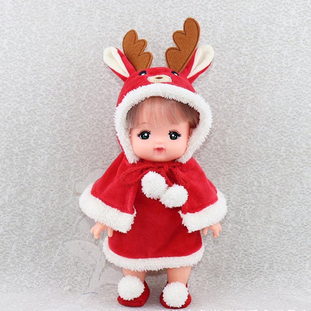 Fashion My Day Handmade Cute Baby Girl Doll Shoes Christmas Festival Shoes Flats Ballet Shoes with Plush Ball Clothes Accessory for MellChan Doll | Modern | Clothes & Accessories | Dolls