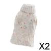 Fashion My Day 2xLovely Knitted Turtle Neck Sleeveless Sweater Vest for OB11 Dolls Grey | Modern | Clothes & Accessories | Dolls view 2