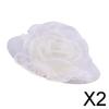 Fashion My Day 2xVintage Round Bowler Doll Hat Cap for28-30cm Doll Clothes Accs White | Modern | Clothes & Accessories | Dolls view 2