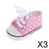 Fashion My Day 3x1 Pair of Sequin Sneakers Shoes for 18inch Dolls Clothes Pink | Modern | Clothes & Accessories | Dolls view 2