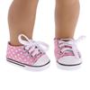 Fashion My Day 3x1 Pair of Sequin Sneakers Shoes for 18inch Dolls Clothes Pink | Modern | Clothes & Accessories | Dolls view 4
