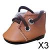 Fashion My Day 3xFashionable Doll Shoes DIY Toy for Mellchan 14.5in Baby Doll Accessories Beige | Modern | Clothes & Accessories | Dolls view 2