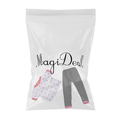 Fashion My Day 2xDolls T-Shirt Top Pants Clothes for 18'' American Doll Dotted White | Modern | Clothes & Accessories | Dolls