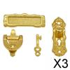 Fashion My Day 3x1/12 Scale Miniature Ornament Door Locks Doll House for Interior Decoration | Modern | Clothes & Accessories | Dolls view 2