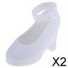 Fashion My Day 2x1/4 BJD Doll High Heel Shoes Summer Sandals for 45cm Girl Dolls White | Modern | Clothes & Accessories | Dolls view 2