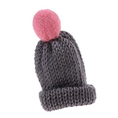 Fashion My Day 3x1:6 Chunky Knit Beanie with Pom Pom for Blythe Azone Licca Doll Gray | Modern | Clothes & Accessories | Dolls