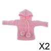 Fashion My Day 2xLovely Girl Doll Pullover Hoodie Clothes for 12inch Doll Accessory Pink | Modern | Clothes & Accessories | Dolls view 2