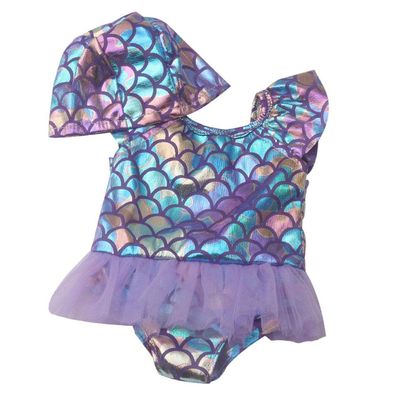 Fashion My Day 2xNew Sequins Tulle Swimwear fit for 18" American Doll Clothes Purple | Modern | Clothes & Accessories | Dolls
