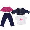 Fashion My Day 3xT-Shirt Jeans Top Skirt Trousers Outfits Clothes for 18'' Girl Doll | Modern | Clothes & Accessories | Dolls view 3