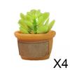 Fashion My Day 4x1/12 Dollhouse Resin Mini Bonsai Scenery Supplies for Balcony Decor Style C | Modern | Clothes & Accessories | Dolls view 2