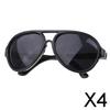 Fashion My Day 4x25cm Doll Oval Sunglasses Eyewear Eyeglasses for Mellchan Dolls Black | Modern | Clothes & Accessories | Dolls view 2