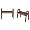 Fashion My Day 2x1/12 Dollhouse Furniture Storage Shelf Handmade Decor Toy Gift Age 3-8 Black Walnut | Modern | Clothes & Accessories | Dolls view 3