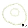 Fashion My Day 2xDolls Pearl Necklace Bracelet Jewelry for 18'' Doll White | Modern | Clothes & Accessories | Dolls view 2