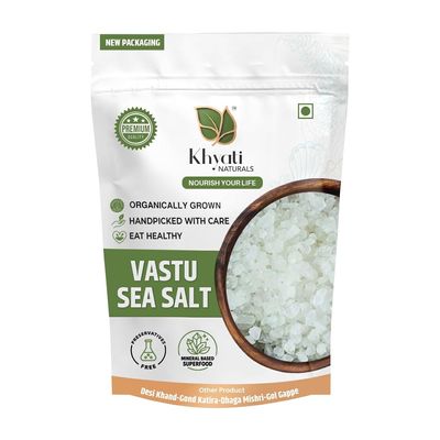 Vastu Sea Salt for Cleansing and Positive Energy | Natural Rock Salt for Aura Purification, Energy Healing & Space Clearing | 900g Pure Chemical-Free Salt for Home & Office
