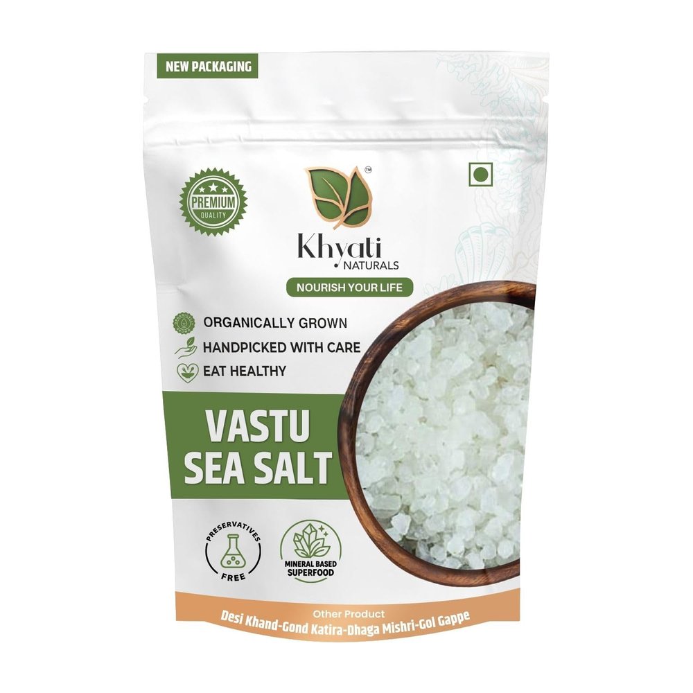 Vastu Sea Salt for Cleansing and Positive Energy | Natural Rock Salt for Aura Purification, Energy Healing & Space Clearing | 900g Pure Chemical-Free Salt for Home & Office