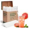Amit Marketing 6 mm Corn Starch Straws | Eco-Friendly Compostable Sustainable Disposable Drinking Straws | Cocktail Cold Drink Bubble Tea Juice Smoothie Thick Shakes Non-Bendable White (500 Pcs) view 1