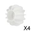 4xSilicone Dryer Ball Cleaning Tool Mini Compact Reusable Soft Fabric Softener White S view 2