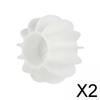 2xSilicone Dryer Ball Cleaning Tool Mini Compact Reusable Soft Fabric Softener White S view 2