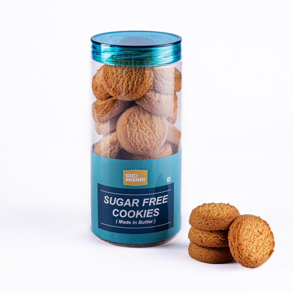 Sugar Free Cookies 280g | Aata Biscuits Made with Butter | No Palm Oil, Margarine and Food Colors | Healthy & Delicious Snack Made with Whole Wheat | High Protein and High Fiber