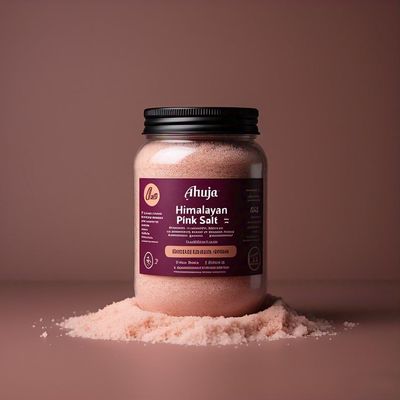 Ahuja Premium Himalayan Pink Salt 1Kg | Dark Pink Salt | Sendha Namak |Nutrients and Minerals Rich | Chef special Gourmet Grade from Himalayas | All purpose cooking | No Additives, Unrefined