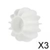 3xSilicone Dryer Ball Cleaning Tool Mini Compact Reusable Soft Fabric Softener White S view 2