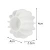 3xSilicone Dryer Ball Cleaning Tool Mini Compact Reusable Soft Fabric Softener White S view 4