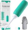 ZENPRO 500ML Plastic Retractable Handheld Bidet Portable of Antislip, Bidet Angled Nozzle Spray with Travel Bag (Green) view 1