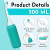 ZENPRO 500ML Plastic Retractable Handheld Bidet Portable of Antislip, Bidet Angled Nozzle Spray with Travel Bag (Green) view 2