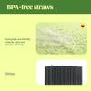 Amit Marketing 8 mm Corn Starch Straws | Eco-Friendly Compostable Sustainable Disposable Drinking Straws | Cocktail Cold Drink Bubble Tea Juice Smoothie Thick Shakes Non-Bendable White (100 Pcs) view 4