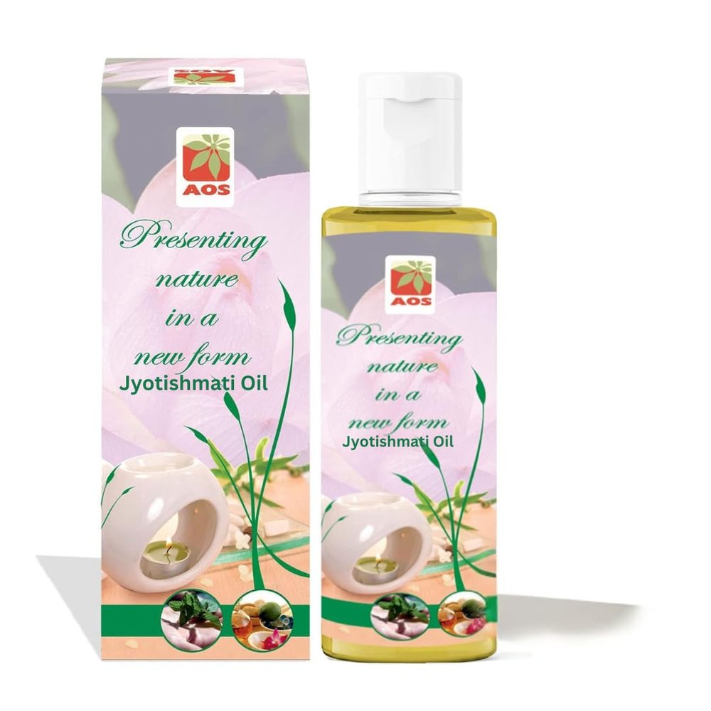 AOS Products 100% Pure and Natural Jyotishmati/Malkangani Oil (Celastrus paniculatus) Natural Therapeutic Grade Cold Pressed 500ml for Face, Skin, Body and Massage