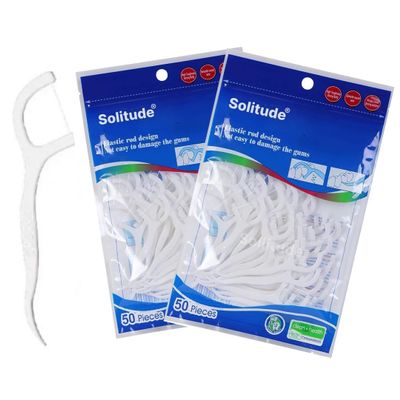 BEAUTY BRIGHT 3 in 1 Tooth Cleaning Dental Floss Fresh Toothpick Cleaners, Disposable Teeth Flossing Thread Toothpicks with tongue cleaner Stick for Fresh, Healthy and Breath Gums (2)