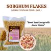 Ikkivam Diabetic Combo of Baija Jowar & Ragi flakes (Pack of 3, 250g Each) & Black Kavuni Rice Porridge Mix with Spices 100g | Organic Finger Millet Ragi Flakes, Miracle Millet | Healthy Breakfast Cereal for Adults & Children | Gluten-Free | Choleste view 3