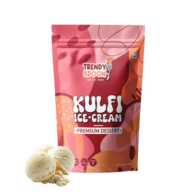 TRENDY SPOON Mava Malai Kulfi Ice Cream Snack | Travel-Friendly, Anytime Delicacy | 30 Grams