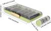 BACHUDO Large Weekly Pill Case 7 Day | Portable Pill Organizer 3 Times a Day Pill Box with 21 Compartments Box | Pill Holder Container for Vitamin,Medicine Pill Dispenser Supplement Holder,GREEN view 2