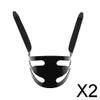 CALANDIS 2xSilicone Scuba Dive Diving Snorkeling Mask Strap Cover Replacement L Black | Masks view 2