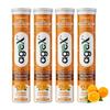 AgeX Vitamin C+Zinc Effervescent Tablets | Natural Amla Extract 1000mg + Vit C 80mg + Zinc 10mg | Immunity Booster for Skin, Hair & Nails | Supports Collagen Production |Orange Flavour | Sugar-Free | 80 Effervescent Tablets (Pack of 4) view 1